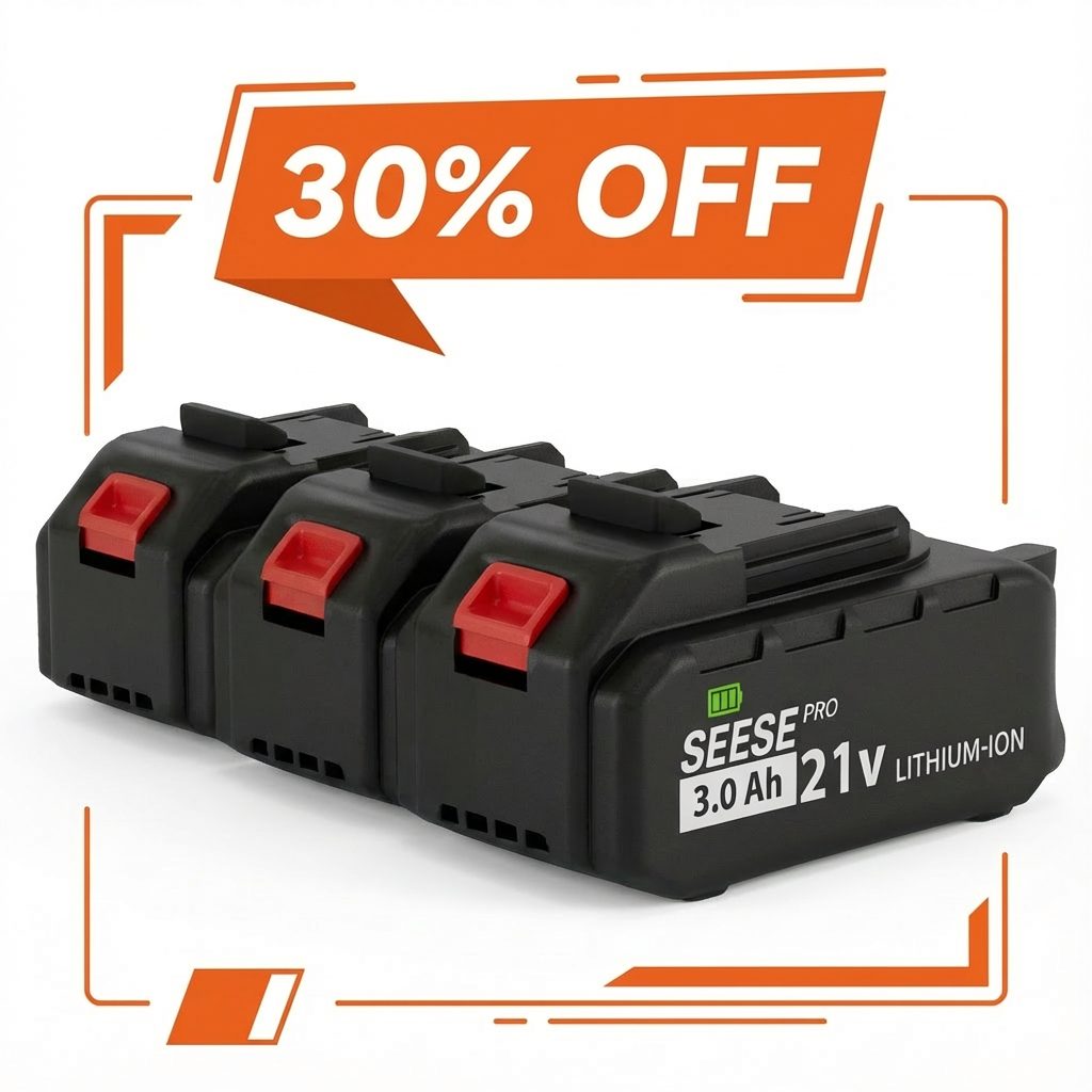 Baterías Seese Pro 21V 3.0Ah — Paquete Profesional (x3)